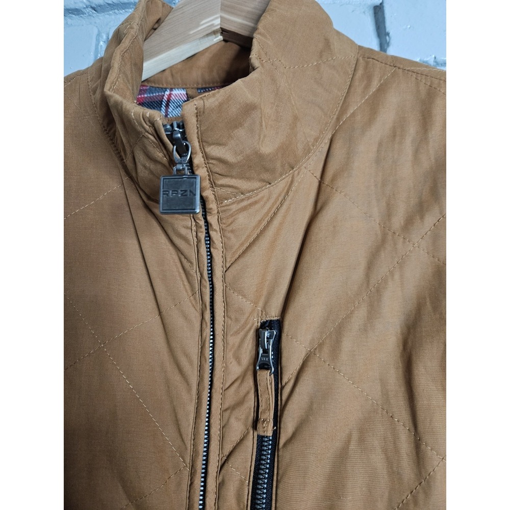 RPZN Men's Vest Chore Ranch Hunting Utility Brown Quilted Size L - Picture 3 of 6